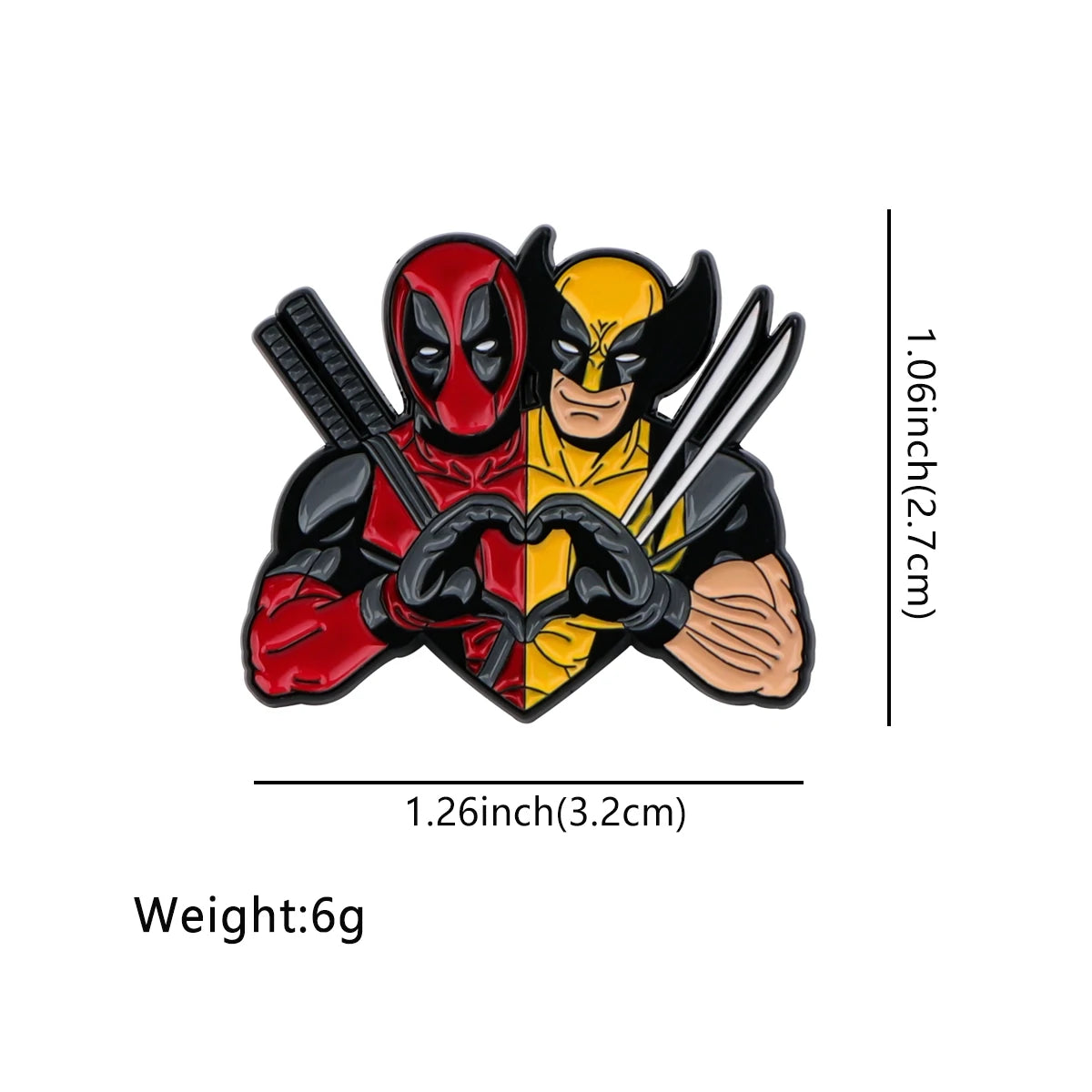 Heros Best Friends Enamel Pin