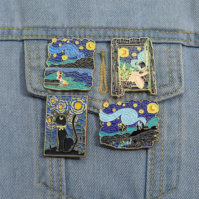 Classic Van Gogh Arts Enamel Pin