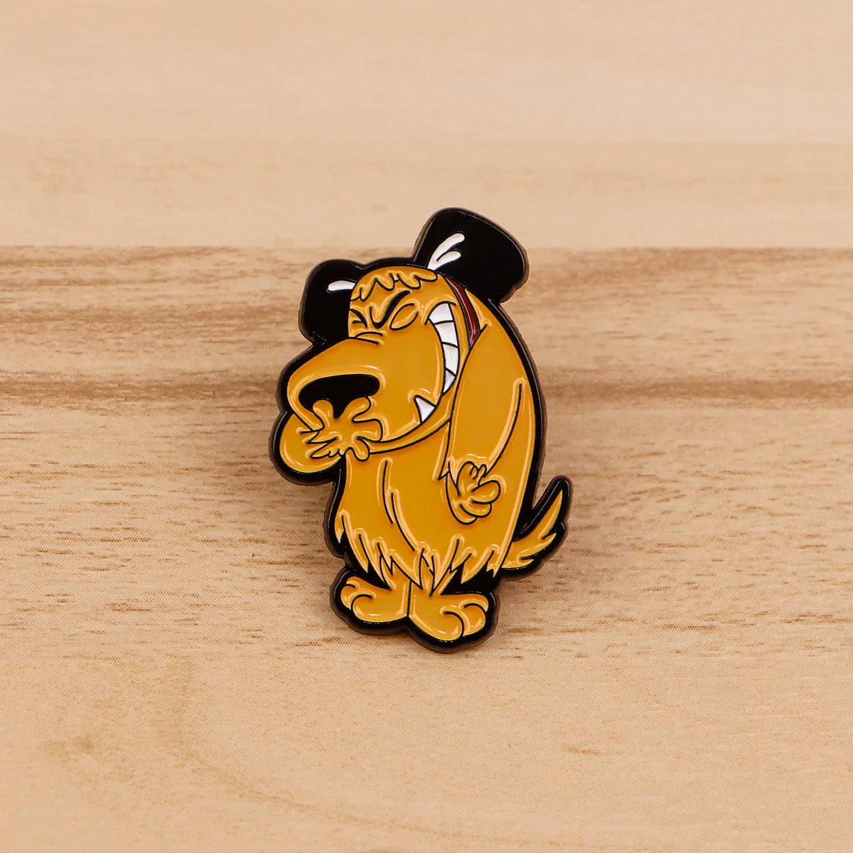 80s Cartoon Racer Dog Enamel Pin