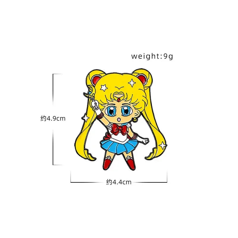 Kawaii Anime Girls Enamel Pin