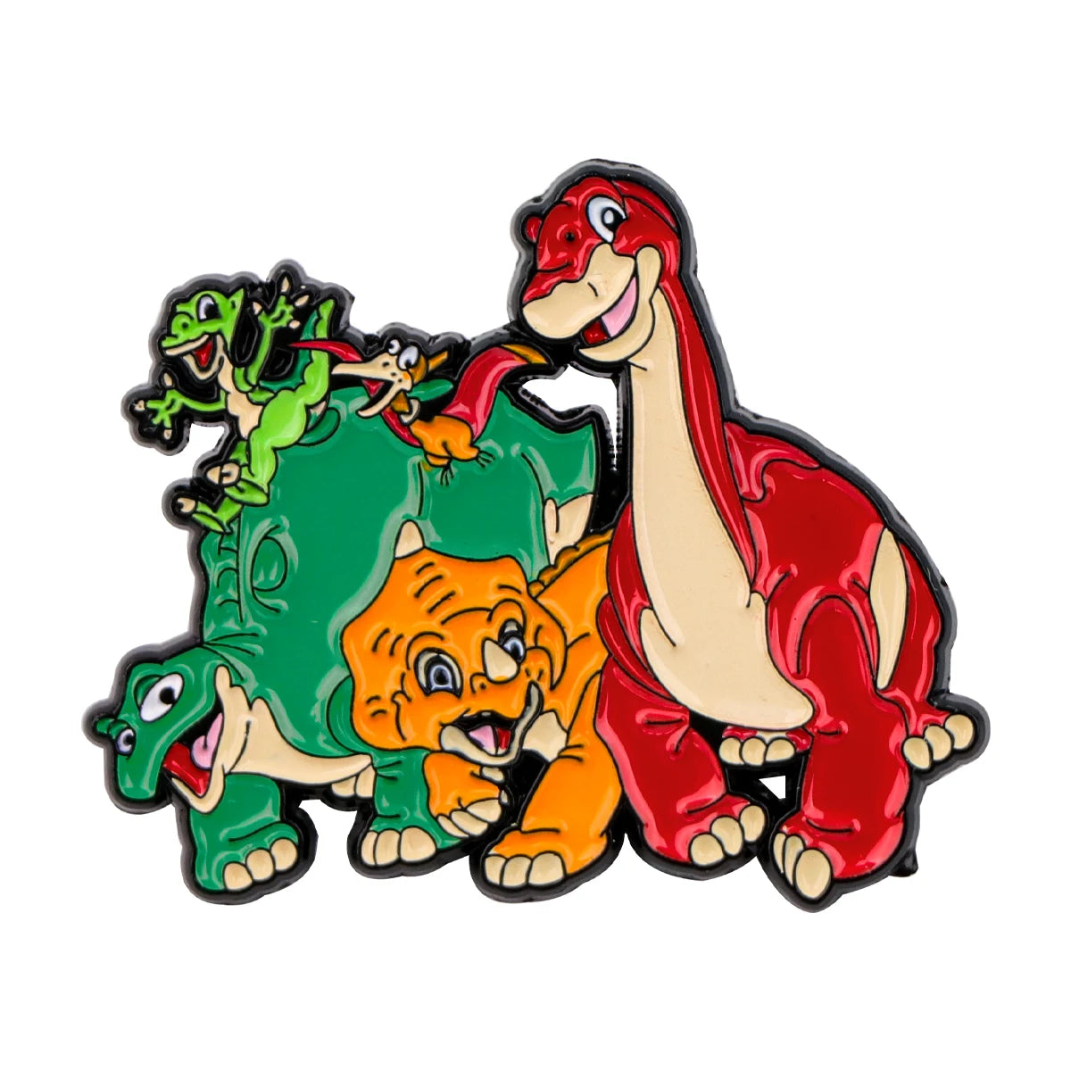 Anime Movie Enamel Pin Cute Dinosaur Brooch Pines Lapel Pins Badge on Backpack Clothes Accessories Animal Jewelry Kids Gift Kawaii Side