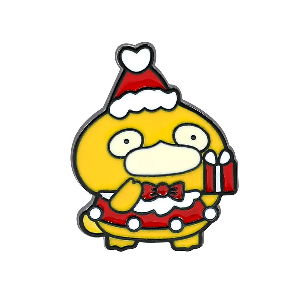 Kawaii Poke Christmas Enamel Pin Kawaii Side