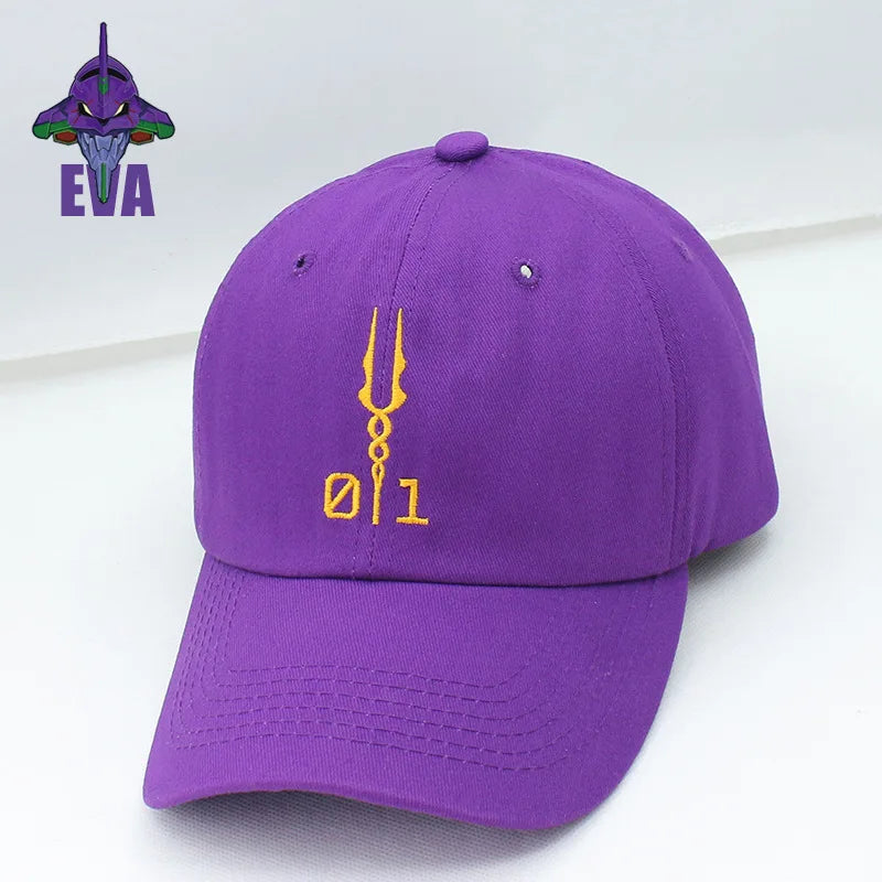 Evangelion Puple Cap Kawaii Side