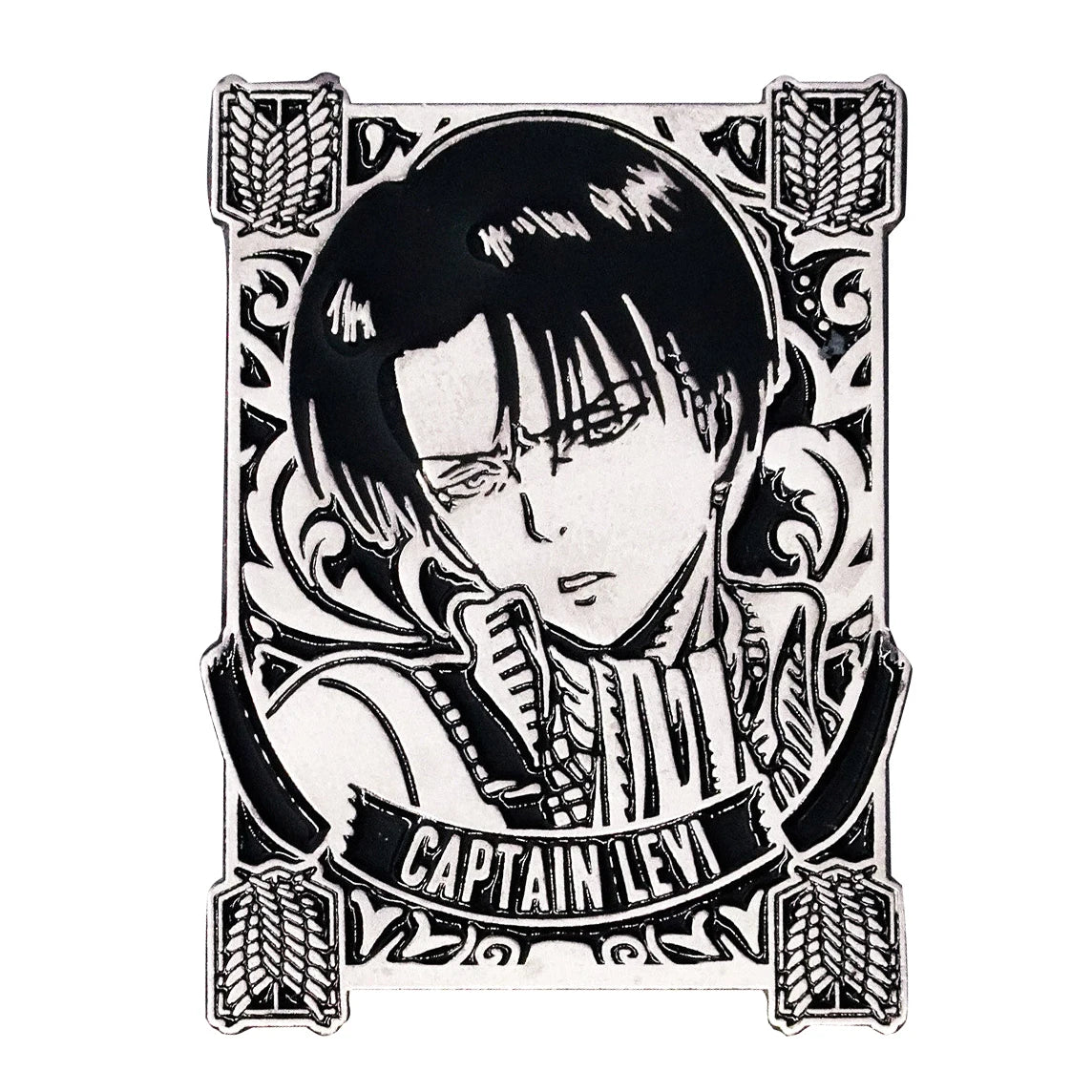 Attack On Titan Levi Ackerman  Shingeki No Kyojin Enamel Pin Lapel Brooch Metal Badge Jewelry Accessary Kawaii Side