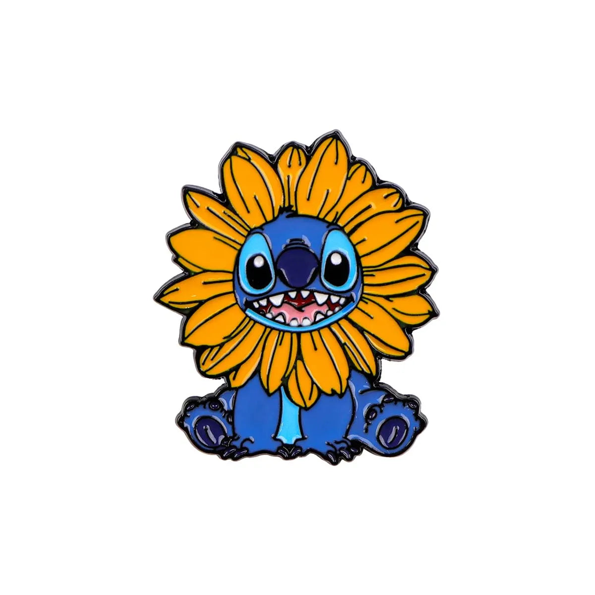 Stitch in Costume Enamel Pin Kawaii Side