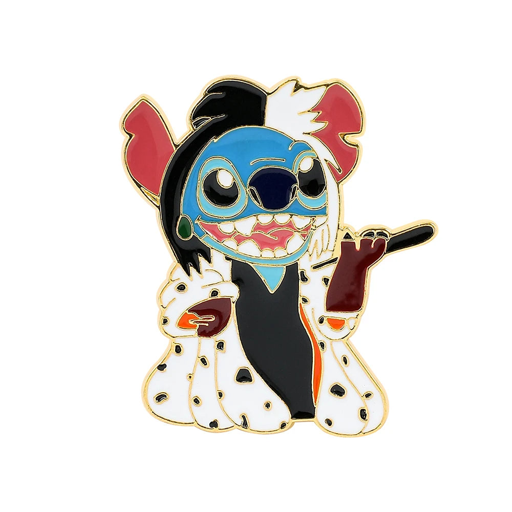 Stitch in Costume II Enamel Pin Kawaii Side