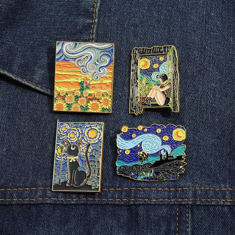 Classic Van Gogh Arts Enamel Pin