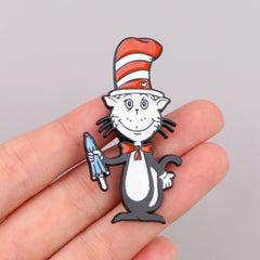 The Cat in the Hat Enamel Pin