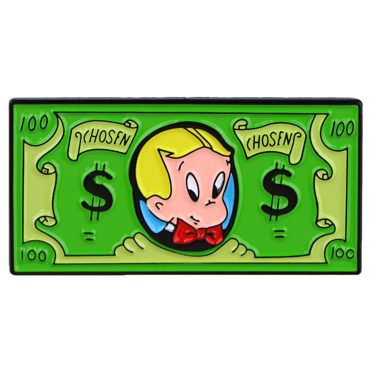 Richie Rich Enamel Pin Kawaii Side