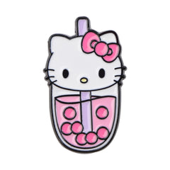 Cute Bubble Tea Enamel Pin Set