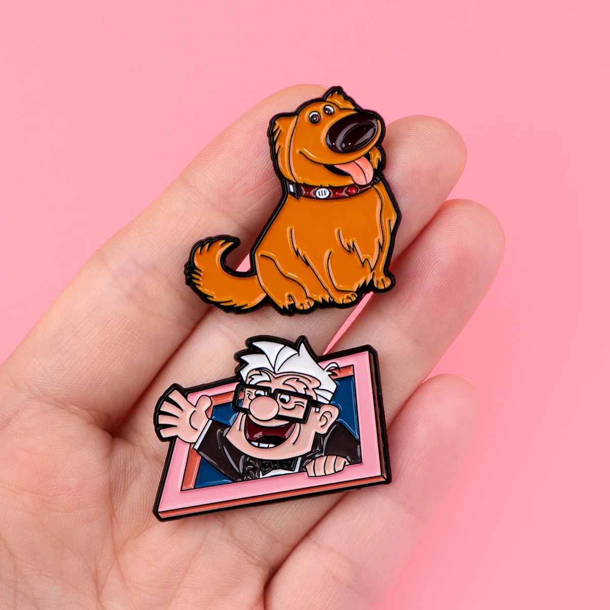 Cute Dog Brooches For Women Cartoon Enamel Pins Metal Badge Fashion Jewelry Clothes Hat Backpack Accessory Gifts Kawaii Side