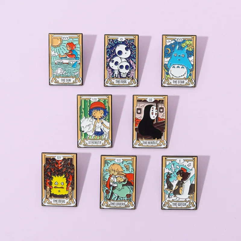 Anime Tarot Cards Enamel Pin