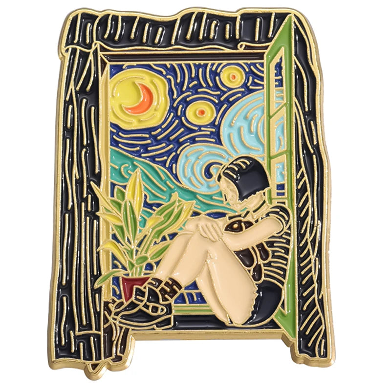 Classic Van Gogh Arts Enamel Pin