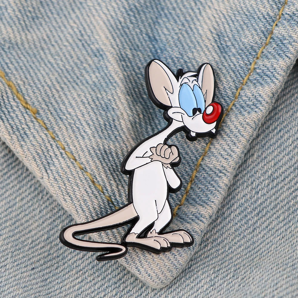 Funny Cartoon Enamel Pins Comedy Genius Madman Brooches Clothing Backpack Lapel Badges Fashion Jewelry Accessories Gifts Kawaii Side