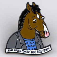 Pin de esmalte de caballo