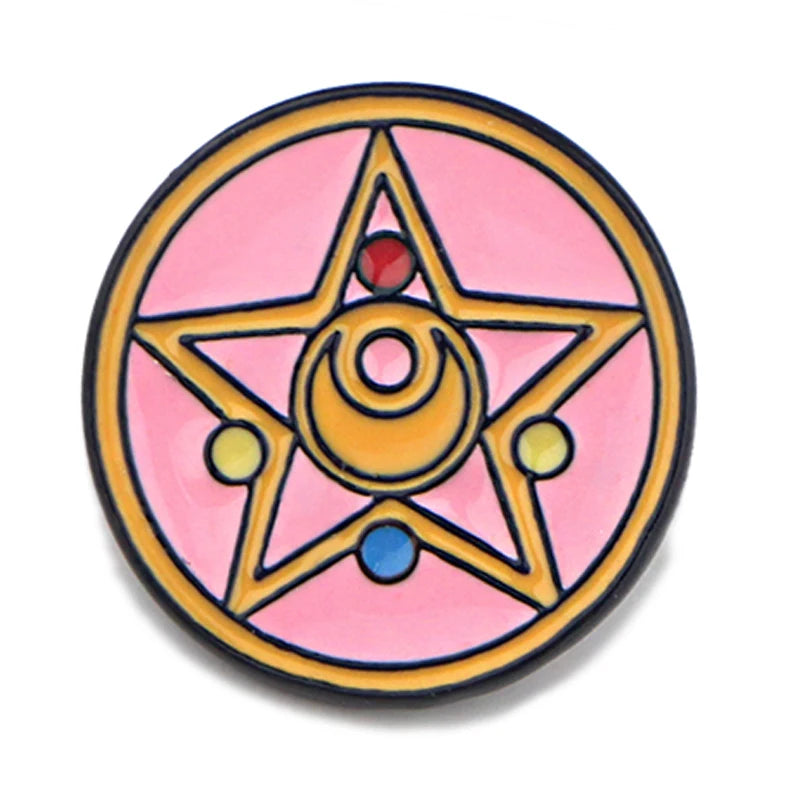 Anime Friends Enamel Pin Brooches for Women Manga Lapel Pins Badges on Backpack Cosplay Accessories Birthday Gift Toys Kawaii Side