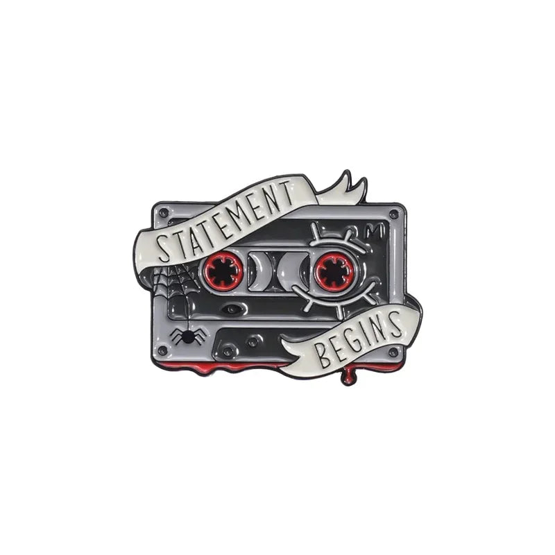 90s Retro Cassettes Tape Enamel Pin