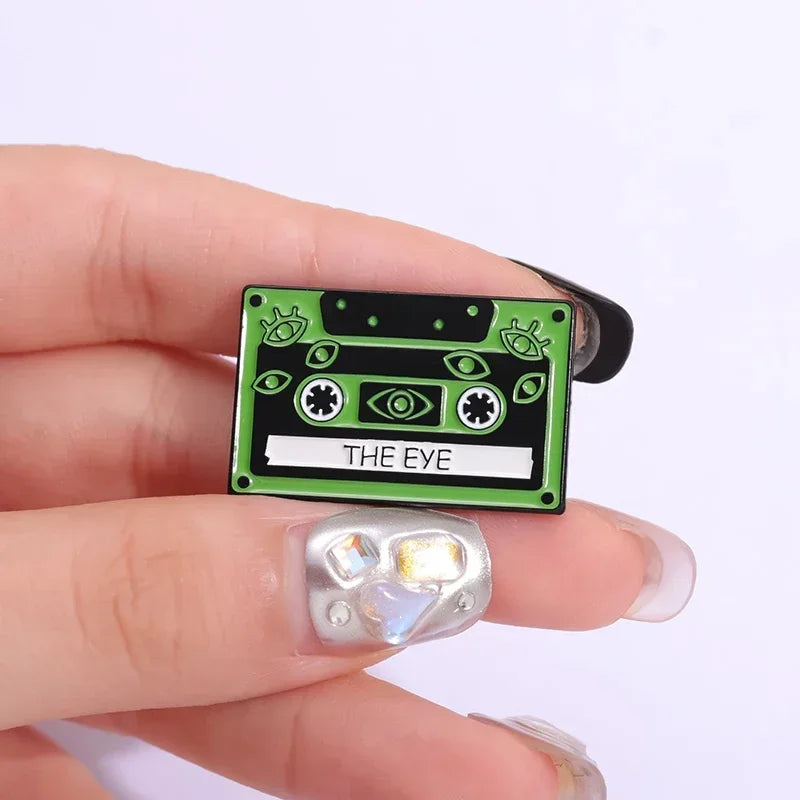 90s Retro Cassettes Tape Enamel Pin