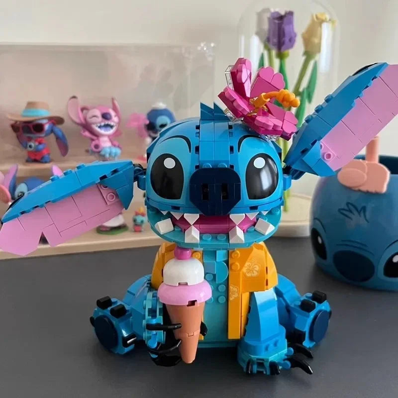 730 Pcs Stitch Building Blocks Kawaii Side