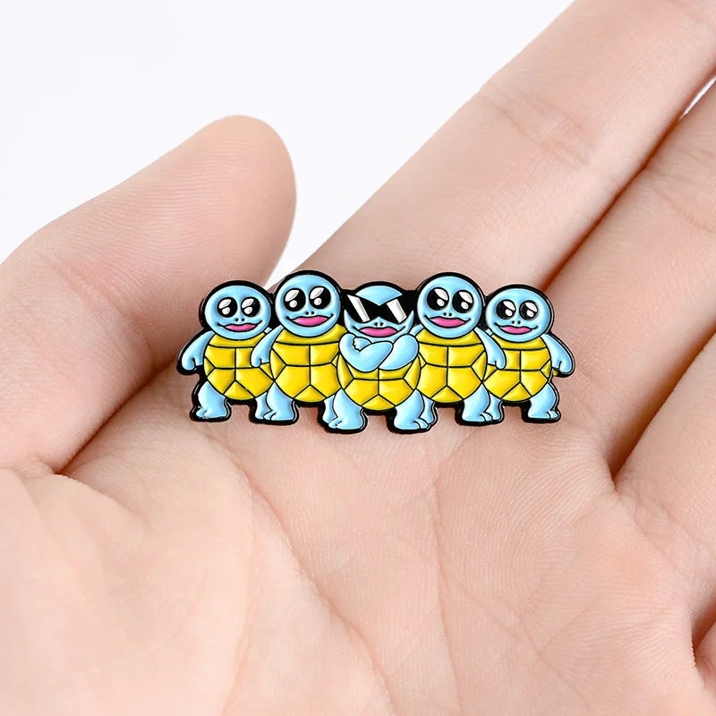 Squirtle Enamel Pin Kawaii Side