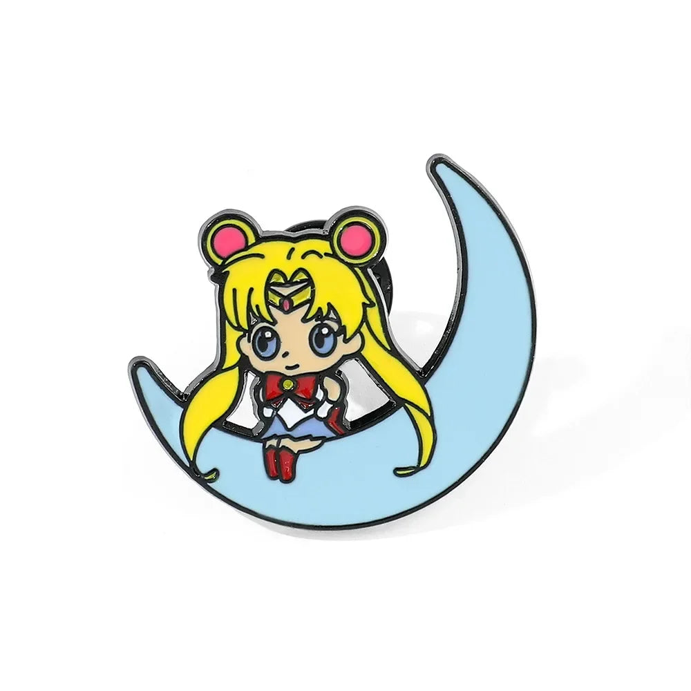 Kawaii Anime Girls Enamel Pin