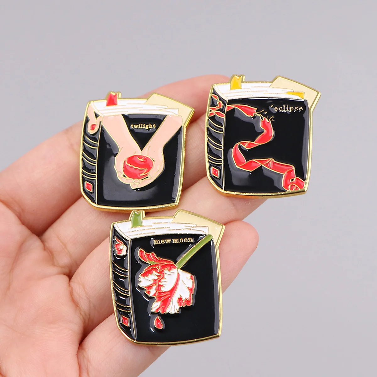 Movie Enamel Pin Cartoon Lapel Pins for Backpacks Brooches Badges on Backpack Brooch for Clothes Jewelry Gifts for Friends Kawaii Side