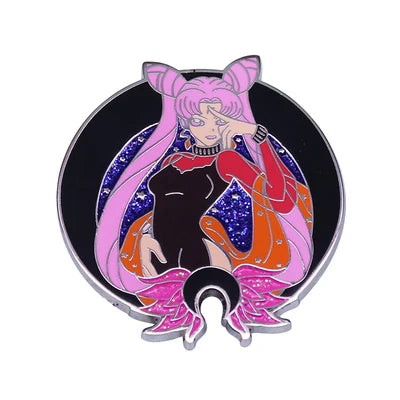 Cute Sailor Girls Anime Enamel Pin