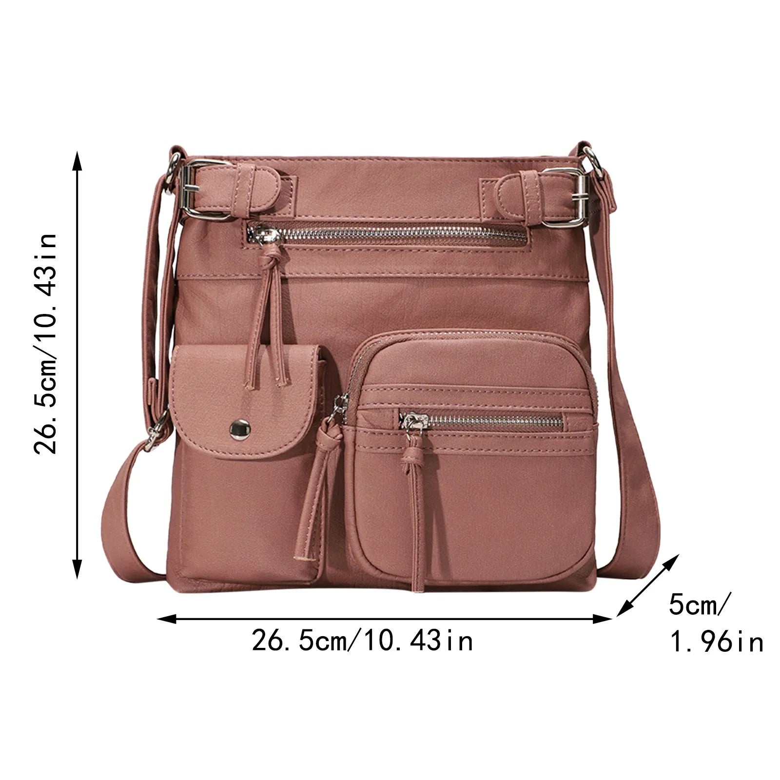 Multi-Pocket Crossbody Bag | 40% OFF