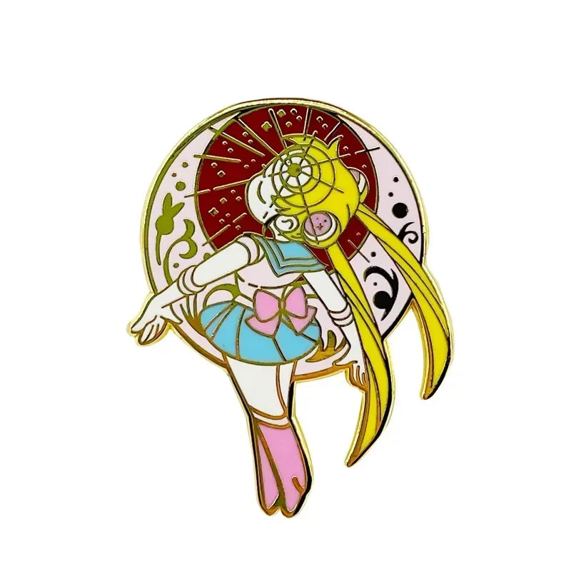 Kawaii Anime Girls Enamel Pin