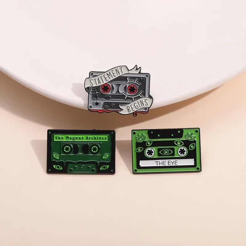 90s Retro Cassettes Tape Enamel Pin