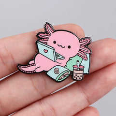 Pin de esmalte de amigos lindos