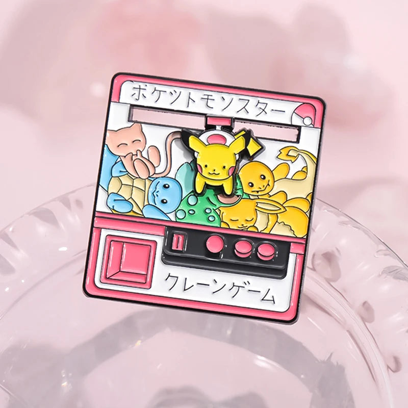 Poke Game Enamel Pin Kawaii Side