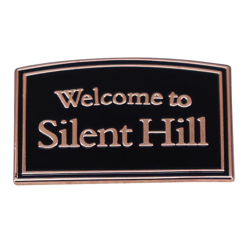 Cool Anime Game Welcome To Silent Hill Horror Enamel Pins Metal Brooch Badge Clothes Hat Backpack Jewelery Cosplay Gifts Kawaii Side