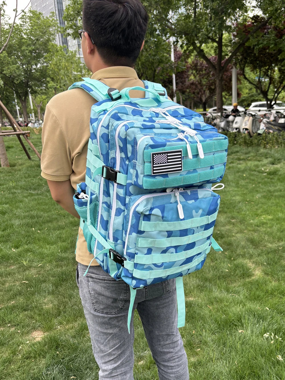 Blue Hurricane - Outdoor Assault Backpack 45L Kawaii Side