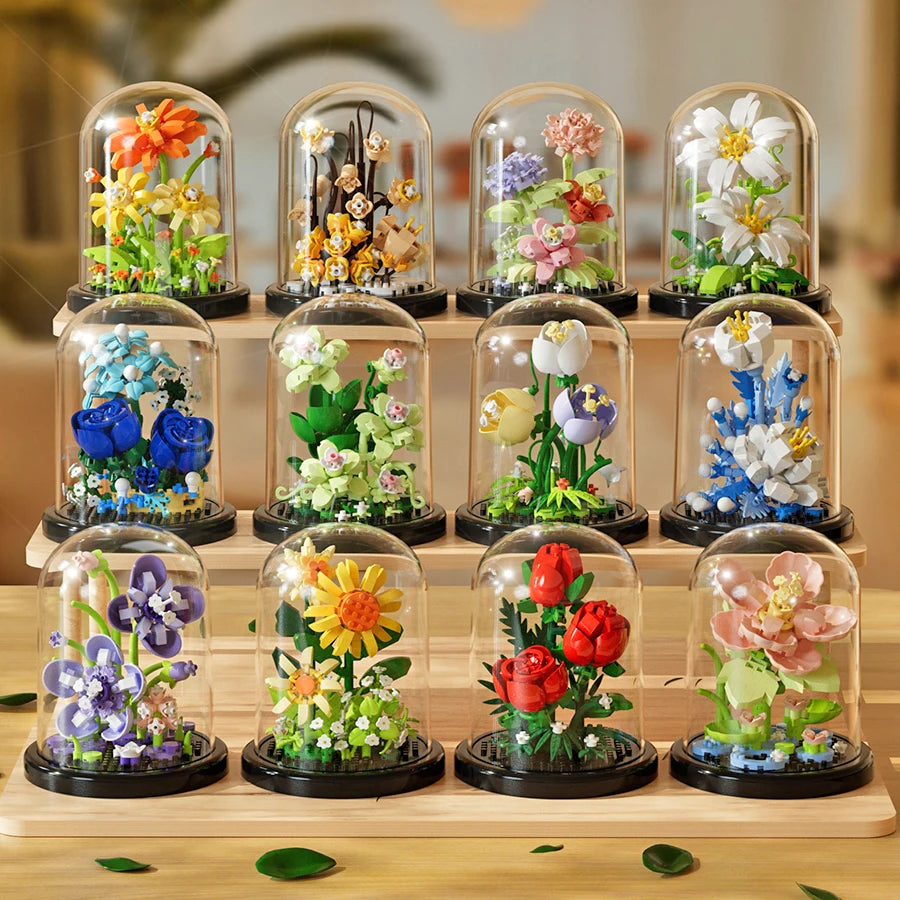 Cute Flowers Building Blocks