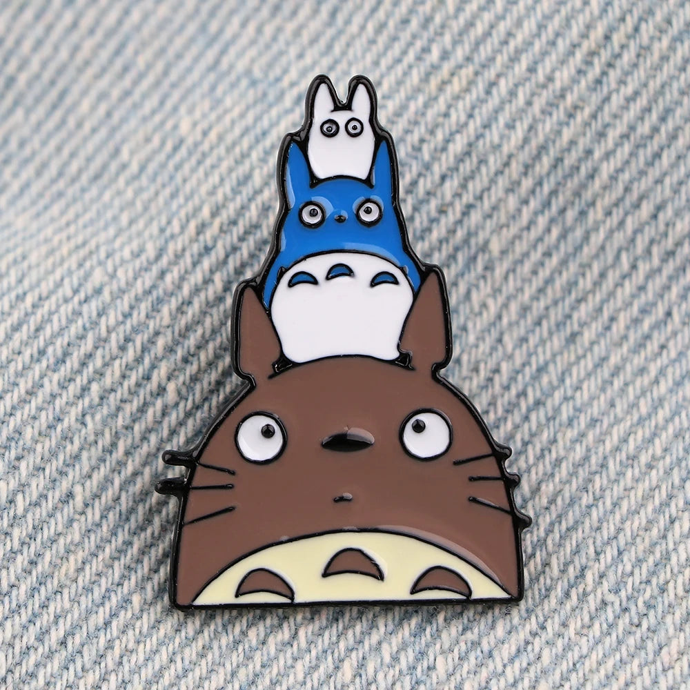 Kawaii Anime Animals Enamel Pin