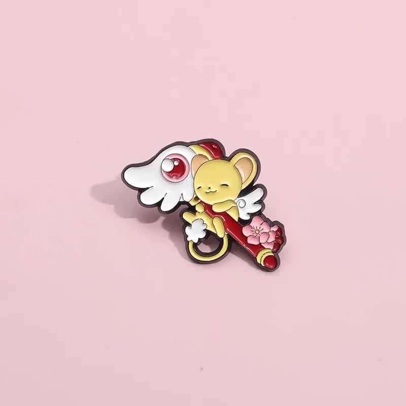 Cardcaptor Sakura Lapel Pins Enamel Pin for Backpacks Briefcase Badges Brooch for Clothes Accessories Fashion Gifts Kawaii Side