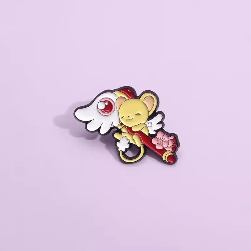 Cardcaptor Sakura Lapel Pins Enamel Pin for Backpacks Briefcase Badges Brooch for Clothes Accessories Fashion Gifts Kawaii Side