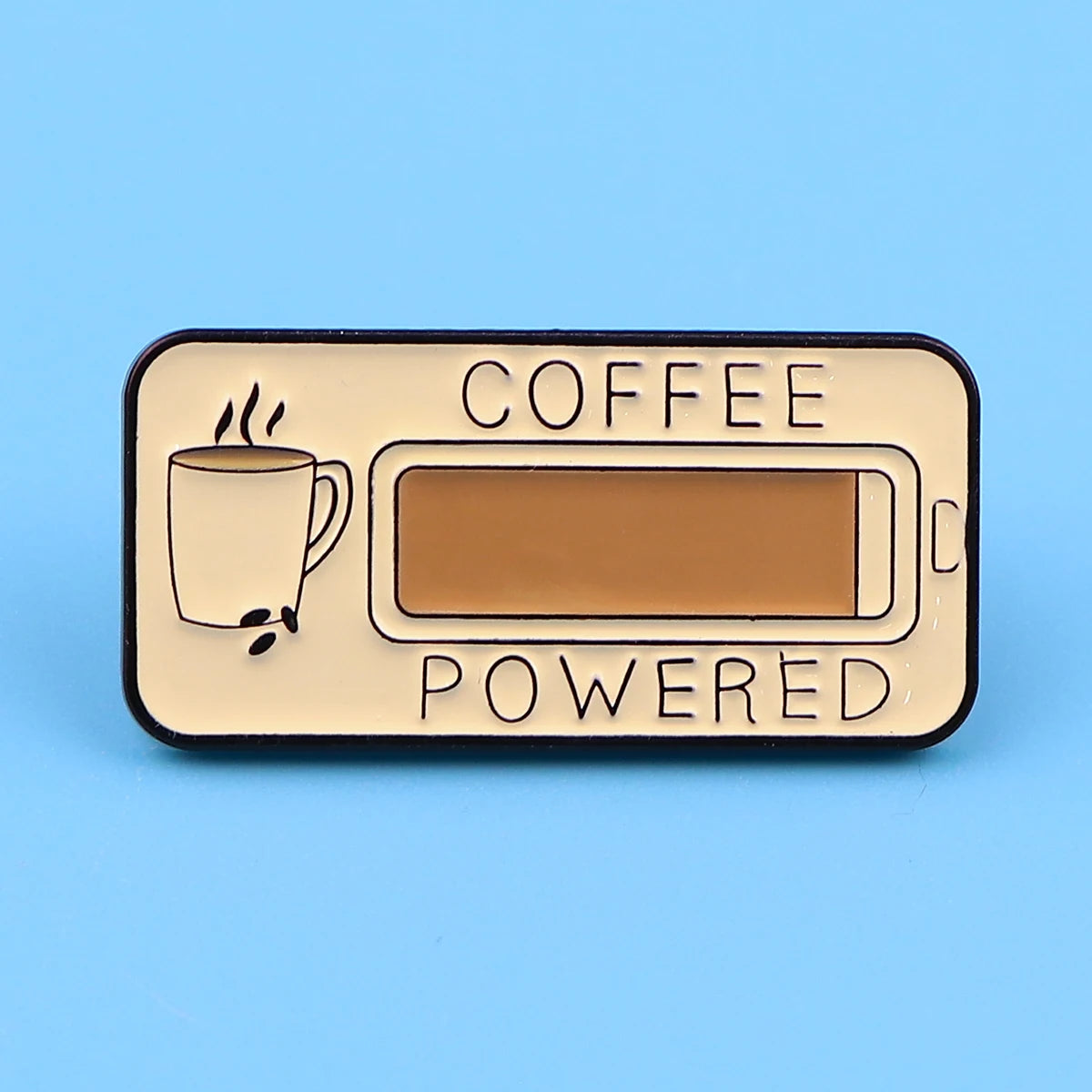 COFFEE Enamel Pins Custom Brooches For Women Lapel Badges Cartoon Jewelry Clothing Accessories Firends Gift Kawaii Side