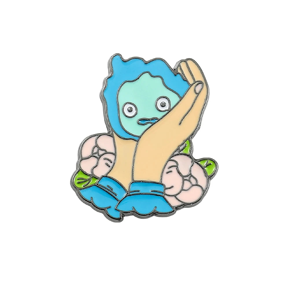 Kawaii Ghibli Enamel Pin Kawaii Side