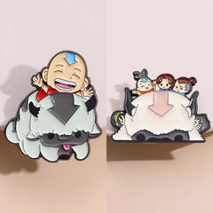 Aang en Appa emaille pin