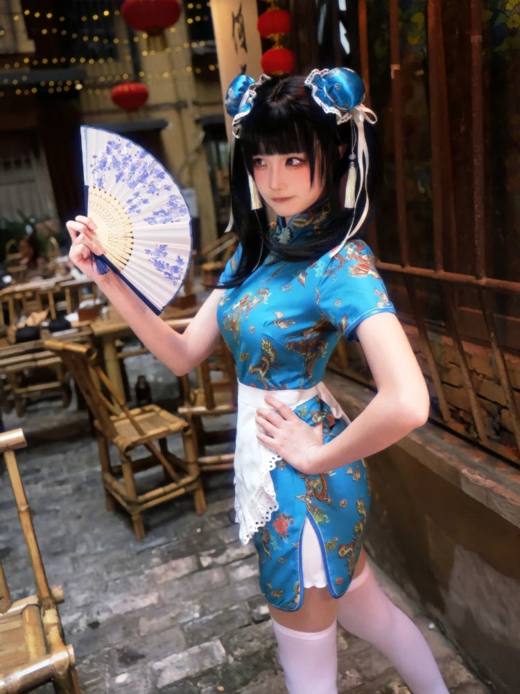 Sexy Chinese Cheongsam Kawaii Side