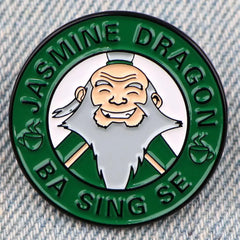 Pin de esmalte del dragón de Jazmín