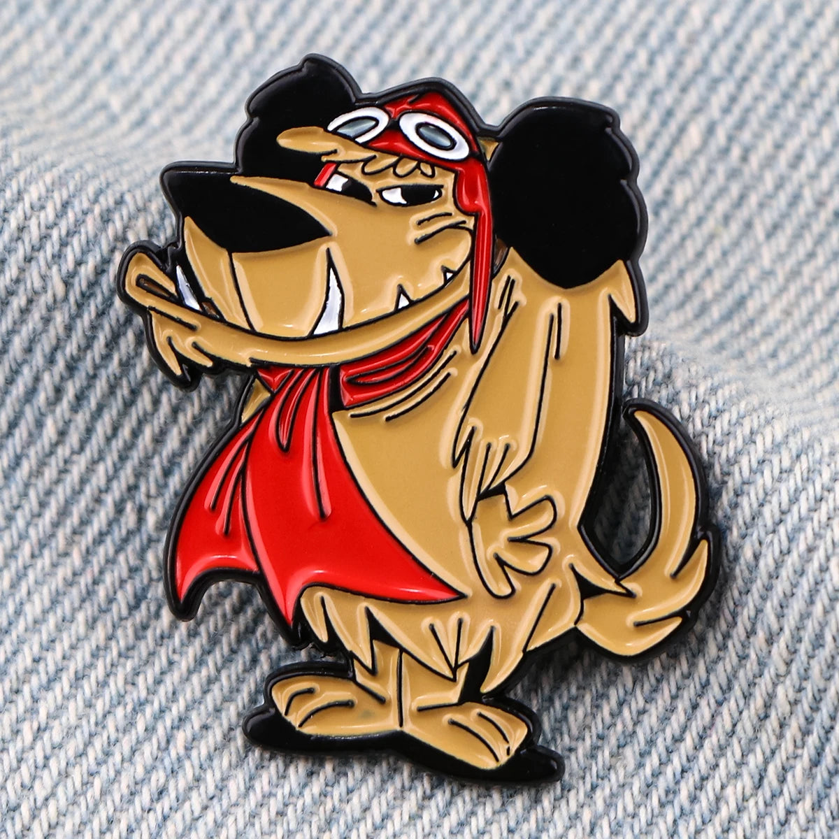 80s Cartoon Racer Dog Enamel Pin