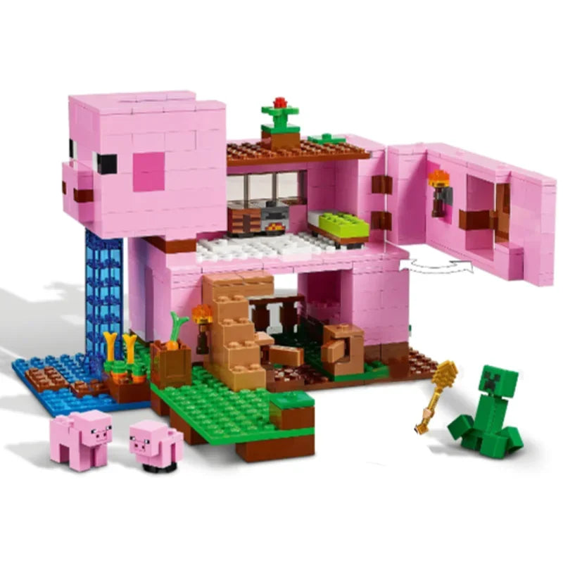 Pig Mansion 490 Pcs Building Blocks