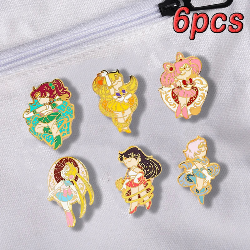 Kawaii Anime Girls Enamel Pin