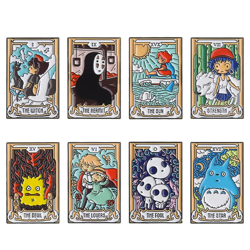 Anime Tarot Cards Enamel Pin