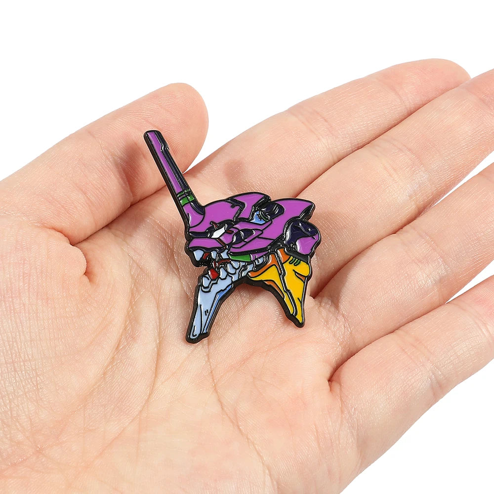 Evangelion Eva Enamel Pin Kawaii Side