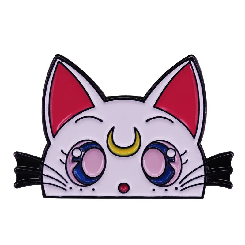 Cute Sailor Girls Anime Enamel Pin