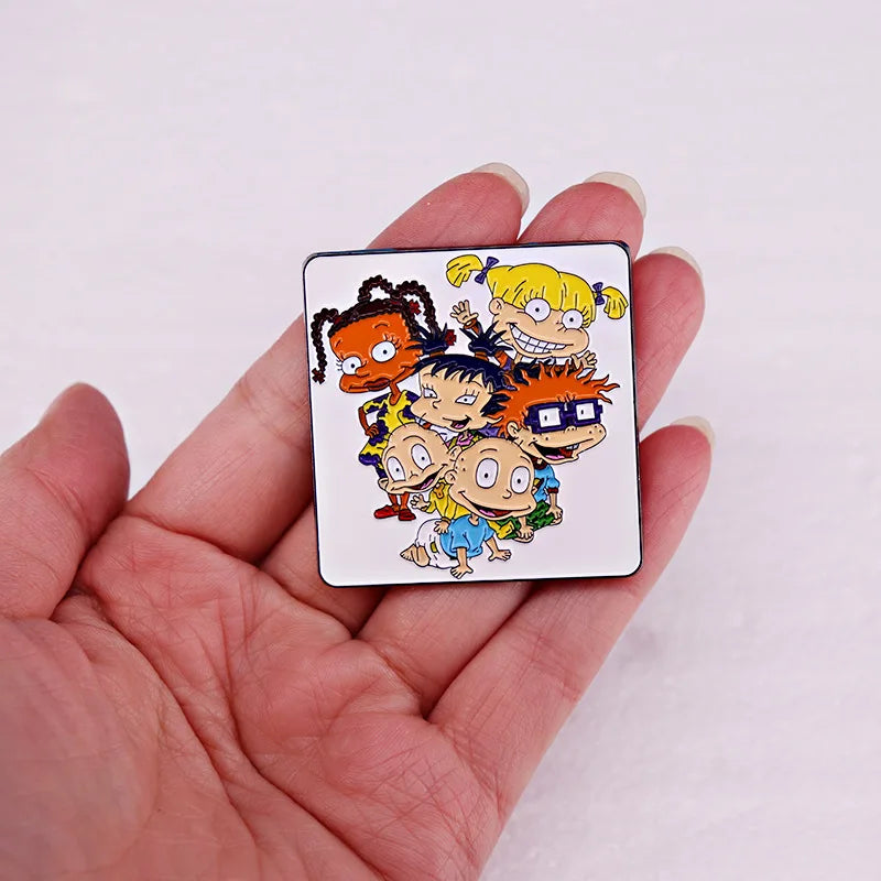 Cartoon Silly Babys Enamel Pin